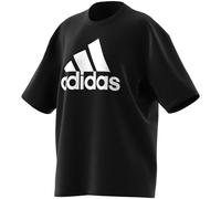 adidas Damen Essentials Big Logo Boyfriend Tee, Black/White, XL