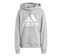 adidas Essentials Big Logo Oversized French Terry Hoodie Damen - grau/weiß -XS