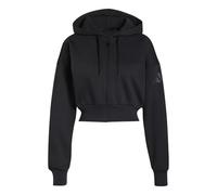 adidas Damen Essentials Contemporary Fleece Full Zip Hooded Sweatshirt, Black, XL