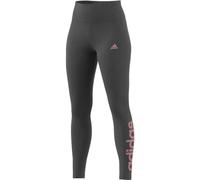 adidas Damen ESSENTIALS HIGH-WAISTED LOGO LEGGINGS, DKGREYHTR/SEPISP, XXS Short