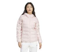 adidas Damen Essentials Light Down Hooded Jacket, sandy pink, XS