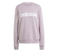 adidas Damen Essentials Linear French Terry Sweatshirt, preloved fig/White, XS