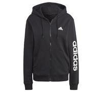 Kapuzensweatshirt ADIDAS SPORTSWEAR "ESSENTIALS LINEAR FRENCH TERRY KAPUZENJACKE" Gr. XS, schwarz-weiß (black, white) Damen Sweatshirts (76236423-XS)