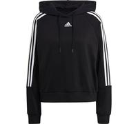 ADIDAS adidas Damen Essentials Loose-Cut 3-Stripes Cropped Hoodie (GL1460) XS BLACK