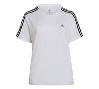 ADIDAS Damen Shirt Essentials Slim 3-Streifen Große Größen WHITE/BLACK 1X (4065423683946)