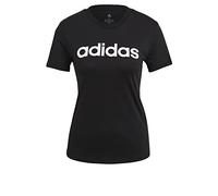 Adidas T-Shirt Damen Essentials Slim Logo Schwarz/Weiß Größe S