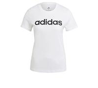 adidas Damen Essentials Slim Logo T-Shirt, White/Black, S