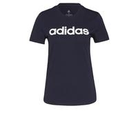 adidas Damen Essentials Slim Logo Tee, Legend Ink/White, XS