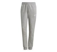 adidas Damen Essentials Slim Tapered Cuffed Anzughose, Mittelgrau Meliert/Weiß., S EU