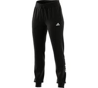 adidas Damen Essentials Slim Tapered Cuffed Anzughose, Schwarz/Weiß, S EU