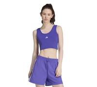 adidas Damen Essentials Small Logo Cotton Lifestyle Tank Shirt, Pure Purple/White, M