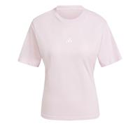 Adidas T-Shirt Essentials Small Logo Cotton Damen Rundhals 100% Baumwolle XS clear pink/weiß