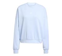 adidas Damen Essentials SMALL Logo Feel Cozy Relaxed FIT Sweatshirt, Glow Blue/White, XXL