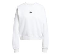 adidas Damen Essentials Small Logo Feel Cozy Relaxed Fit Sweatshirt, White/Black, L