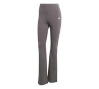 adidas Damen ESSENTIALS SMALL LOGO FLARED LEGGINGS, grey strata/white, XXL