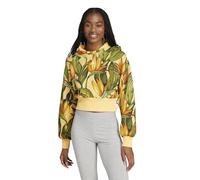 adidas Damen Farm Hoodie Kapuzenpullover, Semi Spark/Bold Gold/Semi Flash Green, XL