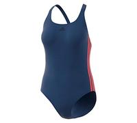 adidas Damen FIT SUIT 3S Badeanzug FIT SUIT 3S, Tech Indigo/App Solar Red, 36 (Herstellergröße: 42)