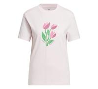 adidas Damen Floral Bloom At Your Own Pace Graphic Shirt, Distilled Pink, XL