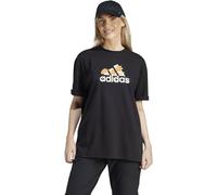 adidas FLOWER PACK BADGE OF SPORT TEE Damen T-Shirt, schwarz, größe S