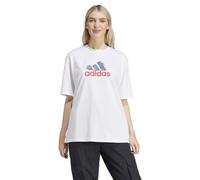 adidas Damen Flower Pack Badge of Sport Tee, Non-Dyed, L