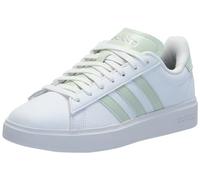 adidas Damen Forum Bold W Gymnastikschuh, Weiß/Leinengrün/Mattsilber, 10.5 US