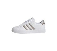 adidas Damen Grand Court Cloudfoam Lifestyle Court Comfort Shoes, Cloud White/Platinum Metallic/Platinum Metallic, 43 1/3 EU