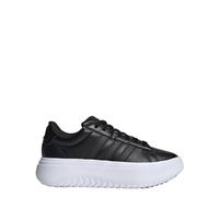 adidas Damen Grand Court Plattform-Sneaker, Core Black/Core Black/Carbon, 42