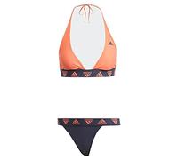 adidas Damen Halterneck Bikini, Coral Fusion/Shadow Navy, XS