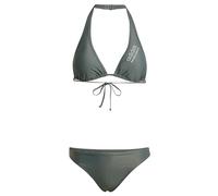 adidas Damen Halterneck Bikini, Legend Ivy/Silver Green, XL