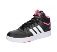 adidas Damen Hoops 3.0 Mid Shoes, core black/Cloud white/pink fusion, 37 1/3 EU
