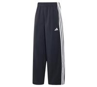 adidas Damen Iconic Woven Wide Leg Trackpants with Bunjees Pants, Black/White, XL