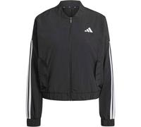 adidas Women's ESSENTIALS 3-STRIPES LIFESTYLE WOVEN BOMBER JACKET, black/white, M