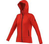 adidas Damen Kapuzenjacke Climaheat, Heat Bold Orange Mel, L, A99548