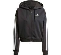 adidas Sportswear Damen Sweatjacke mit Kapuze Regular Fit, schwarz / weiss, Gr. S