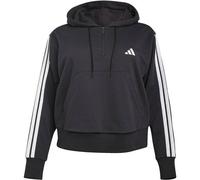 adidas Damen Essentials 3-Streifen French Terry Viertelreißverschluss Hoodie (in Übergröße) Kapuzen-Sweatshirt (1 Stück)