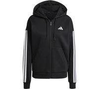 Adidas Essentials 3 Stripes Fleece Reißverschlusspullover M Black / White