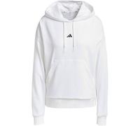 Kapuzensweatshirt ADIDAS SPORTSWEAR "ESSENTIALS SMALL LOGO FRENCH TERRY HOODIE", Damen, Gr. L, weiß, schwarz, Obermaterial: 70% Baumwolle, 30% Polyester, normal, Rundhals, angesetztes Bündchen, Sweats
