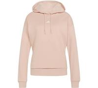 Kapuzensweatshirt ADIDAS SPORTSWEAR "ESSENTIALS SMALL LOGO FRENCH TERRY HOODIE", Damen, Gr. M, blush pink, weiß, Obermaterial: 70% Baumwolle, 30% Polyester, angesetztes Bündchen, Sweatshirts (12732818