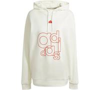 adidas Women's French Terry Print Hoodie Sweatshirt, Off White, XS