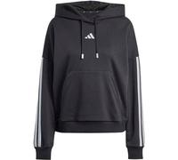 Kapuzensweatshirt ADIDAS SPORTSWEAR "W HOL FL HD", Damen, Gr. S, schwarz (schwarz, silber metallic), Obermaterial: 55% Baumwolle, 36% Polyester, 9% Viskose, Sweatshirts (68334103-S) schwarz, silber me
