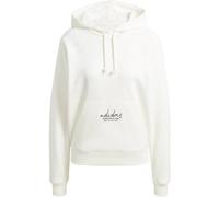 adidas Damen Signature Graphic Embroidery French Terry Loose Hoodie, Off White, M