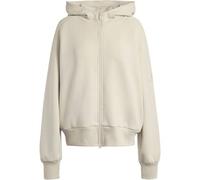 adidas Damen Soft Lux Full-Zip Hoodie Sweatshirt, Crystal Linen, XXL