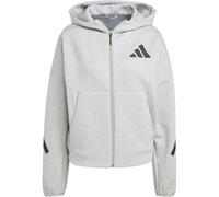 adidas Z.N.E. Zip-Hoodie Damen - grau/schwarz - L