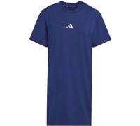 ESSENTIALS 3-STREIFEN-T-SHIRT-KLEID Dark Blue / White XS