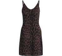 ADIDAS Damen Kleid Seasonal Essentials Minikleid mit Leopardenprint und 3-Streifen (JZ0204) XS Schwarz
