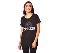 adidas Damen Kurzarm T-Shirt Essentials Linear Loose, schwarz (Black), XS