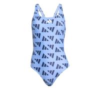 adidas Logo Graphic V-Back Badeanzug Damen JM3735 - blue fusion/dark blue 38