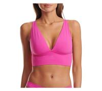 Adidas Damen-Lounge-BH aus Micro-Stretch, nahtlos, Komfort und Unterstützung, Halbluzid, Fuchsia, L