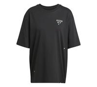 adidas Damen Lounge MINI Graphic OS Tee, Black, S