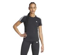 adidas Damen LOUNGEWEAR Essentials Slim 3-Streifen T-Shirt, Black/White, XS